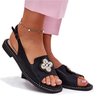 Produktbild von Damensandalen S.BARSKI KV51-080 SCHWARZ Größe: 37