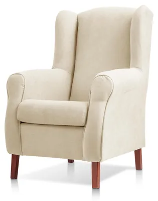 Ohrfauteuil, gepolstert, schmutzabweisend, 106x77x70 cm, grau