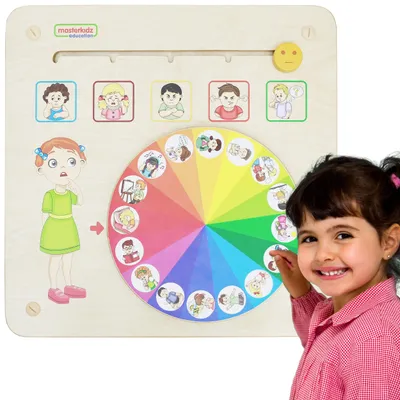 Immagine prodotto di Masterkidz Scheda Educativa Apprendimento delle Emozioni Gestione delle Emozioni Montessori