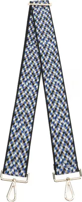 Zdjęcie produktu dla Pasek do aparatu, tkany, zagęszczony, poliester, na szyję, na ramię, do sprzętu fotograficznego, czarny, niebieski, biały