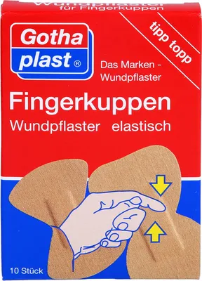 Produktbild von Gothaplast Fingerkuppenwundpflaster elastisch 2Gr., 10 St. Pflaster