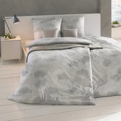 Produktbild von Estella Bettwäsche Mako-Interlock-Jersey Isabella  Farbe platin Größe 135x200cm + 80x80cm