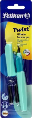 Obrázok produktu pre Pelikan Füllhalter Twist     P457 M  Neo Mint      +2TP Blister