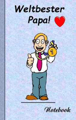 Produktbild von Weltbester Papa - Notizbuch, Deutsch, Taschenbuch, 60 Seiten