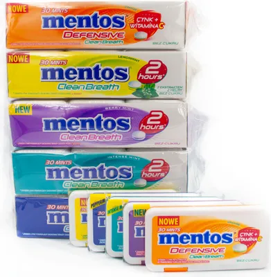 Immagine prodotto di Mentos Clean Breath set gourmet 5 gusti 5X12X21G 60 confezioni