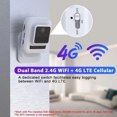 Zdjęcie produktu dla Kamera monitorująca Wi-Fi z funkcją widzenia w nocy i wykrywaniem ruchu