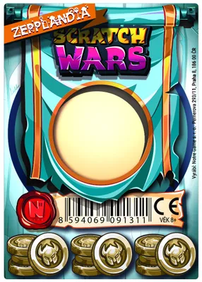 Produktbild von Scratch Wars - Zepplandia Waffenkarte