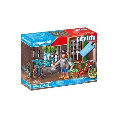 Produktbild von PLAYMOBIL City Life Geschenkset "E-Bike-Werkstatt" 70674