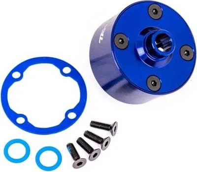 Produktbild von TRAXXAS Diff-Gehäuse Alu blau eloxiert +KT / TRX9581X