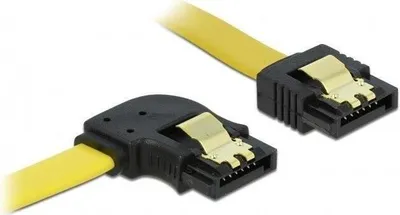 Produktbild von DELOCK SATA-Kabel SATA -> SATA links St/St 0.50m gelb Cli