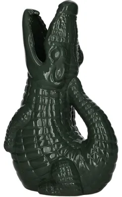 Produktbild von Gift Company Croco Vase dunkelgrün 25cm