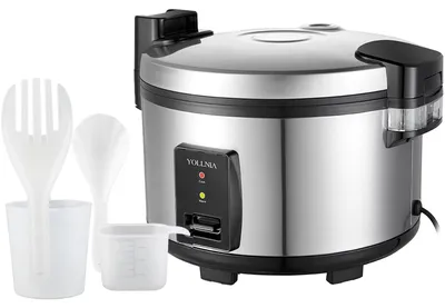 Reiskocher 23 l, 2500 W, Antihaft, Warmhaltefunktion, Edelstahl