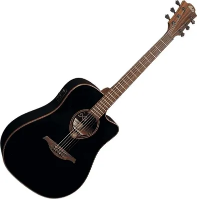 Obrázok produktu pre LAG Tramontane 118 T118DCE Black Elektroakustická gitara Dreadnought