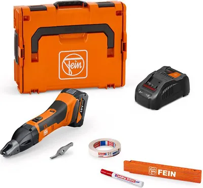 Image de Cisaille à fente sans fil FEIN jusqu'à 1,6 mm ABSS 18 1.6 E AS Kit 1x 5 Ah | 71300563000