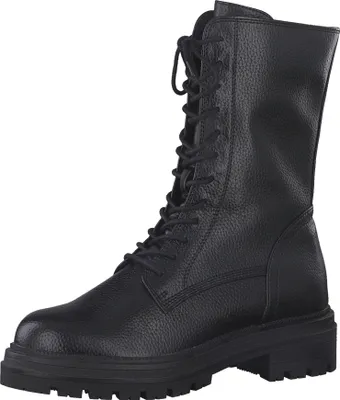 Produktbild von MARCO TOZZI Damen Stiefelette Combat Boot monochromer Look Plateau 2-25212-29, Größe:39 EU, Farbe:Schwarz