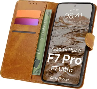 Produktbild von BIZON Hülle Tasche Xiaomi POCO F7 Pro / F7 Ultra braun