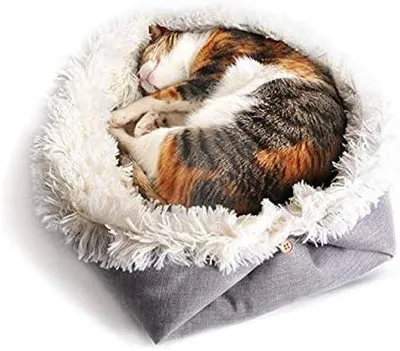 Immagine prodotto di Cuccia per gatti, morbida e confortevole, 1 pezzo, grigia, adatta sia per interni che per esterni