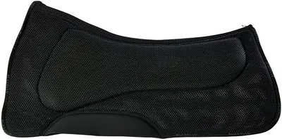 Productafbeelding van Acavallo 3D Spacer Memory Foam Western zadelonderlegger, één maat, kleur zwart