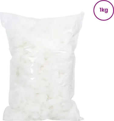 Produktbild von "Sonderangebot" Faserfüllung Weiß 1 kg Polyester - Bastelmaterial GermanyMöbel6329650