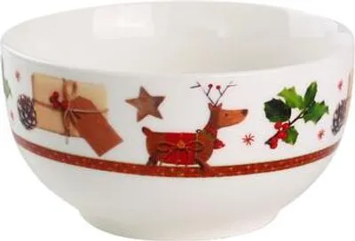 Zdjęcie produktu dla Miska Świąteczna "Renifer", 530Ml, Ceramiczna