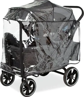 Produktbild von Famanu Regenhaube für faltbare Bollerwagen - wasserdicht - transparent