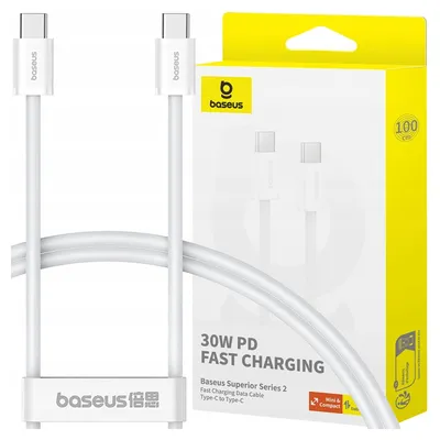 Zdjęcie produktu dla Baseus Superior, 2 m, USB C, USB C, 480 Gbit/s, Biały