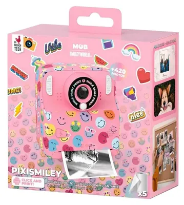 Productafbeelding van Mobility On Board Kindercamera Pixismiley, roze instantcamera