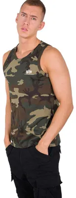 Immagine prodotto di Alpha Industries, canotta da uomo con piccolo logo, motivo camouflage "Wdl 65", taglia S