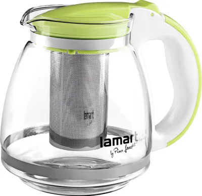 Obrázok produktu pre LAMART LT7028 Sklenená čajová kanvica, obsahuje nerezové sitko, materiál sklo, plast, 1,5l