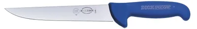 Productafbeelding van Vleesmes voor het prikken, eenvoudig model, 21 cm, blauw, met ergonomische handgreep (ErgoGrip)