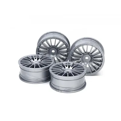 Produktbild von Tamiya 300051046 - 1:10 Felgen 18-Speichen grau 24 mm (4) - Neu