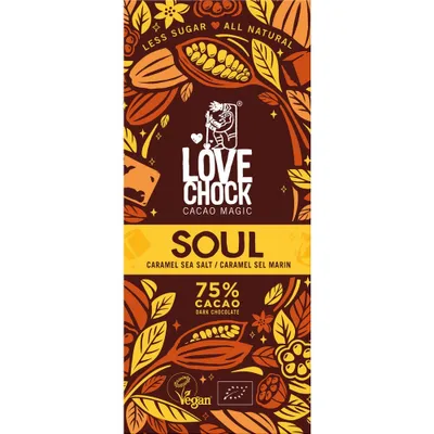 Produktbild von Tafelschokolade - Soul Karamell & Meersalz 75% vegan 70g