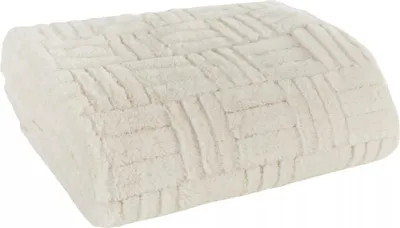 Produktbild von EUROFIRANY | Decke - Kuscheldecke - 150 x 200 cm - Beige - Tagesdecke - für Winter und Weihnachten