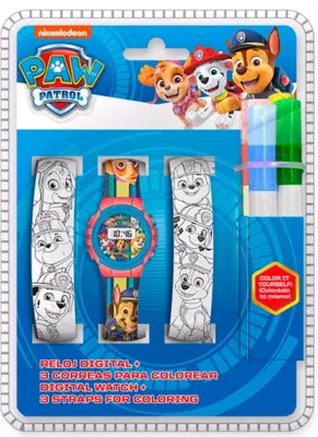 Produktbild von Paw Patrol Bastelset mit Uhr inklusive Stifte