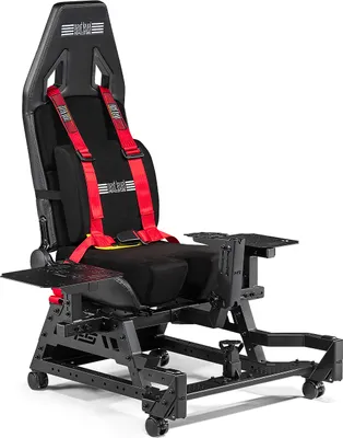 Image de Next Level Racing Siège de vol professionnel NLR-S033 Noir Ajustable Compatible HOTAS