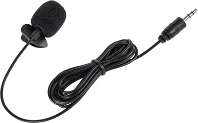 Zdjęcie produktu dla Mik0039 Mikrofon Z Klipem Na Kablu Jack 3,5Mm 2M