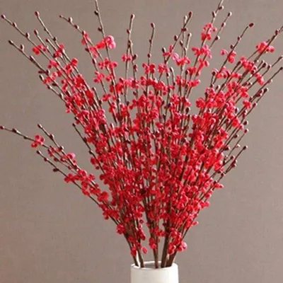 Productafbeelding van Kunstbloemen van jasmijn - 10 stuks, kunststof jasmijnstruiken, elk 75 cm lang