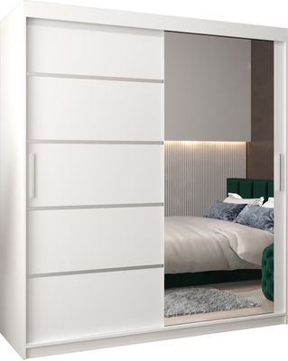 Kleiderschrank, Schiebetürenschrank Schlafzimmer, Schrank mit Spiegel VERONA 2 180 cm