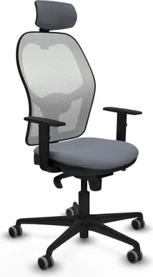 Image de Chaise de bureau avec appui-tête Piqueras y Crespo 1D036G2 Gris