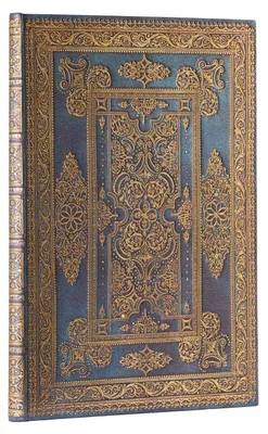 Produktbild von Paperblanks Blue Luxe Luxe Design Hardcover Journal Grande Unlined Elastic Band Closure 128 Pg 120 GSM