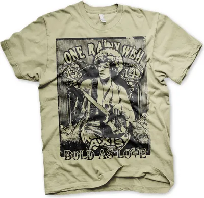 Produktbild von Jimi Hendrix - Bold As Love T-Shirt - X-Large - Khaki