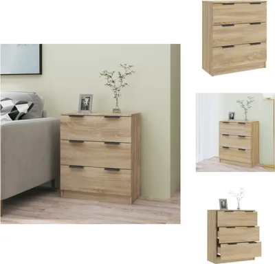 Obrázok produktu pre vidaXL Príborník Sonoma dub 60x30x70 cm materiál na báze dreva - Príborníky