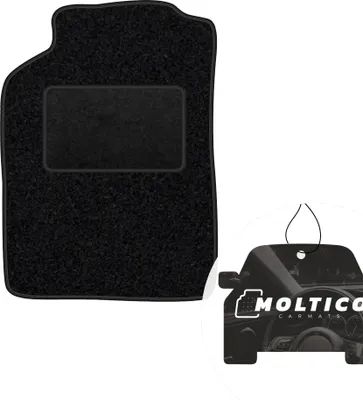 Produktbild von moto-MOLTICO Fahrer Fußmatte Auto Velours Fahrerseite Autoteppiche Schwarz Fahrermatte 1-teilig passend für Citroen Xantia 1993-2001