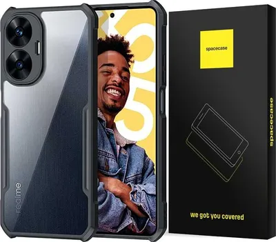 Zdjęcie produktu dla Etui pancerne SPACECASE Beetle do Realme C55 czarny