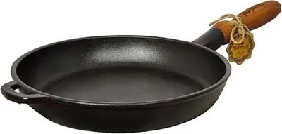 Obrázek produktu pro BELIS Litinová pánev 24 cm, Maysternya s dřevěnou rukojetí