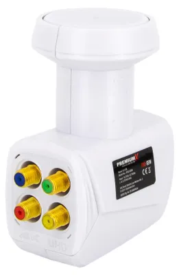 Produktbild von PremiumX Quattro LNB PXQ-SEW SAT für Multischalter DVB-S2 HD UHD 4K 8K Weiß