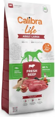 Obrázok produktu pre CALIBRA DOG life suché krmivo pre dospelých veľké psy s čerstvým hovädzím mäse