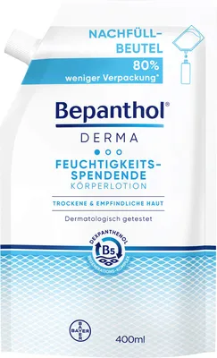 Immagine prodotto di Bepanthol Derma lozione idratante per il corpo per pelli sensibili e secche, crema da 400 ml