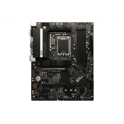 Zdjęcie produktu dla MSI PRO B660-A DDR4, Intel, LGA 1700, Intel® Celeron®, Intel® Pentium® Gold, DDR4-SDRAM, 128 GB, 2133,2666,3200,3600,4800 MHz