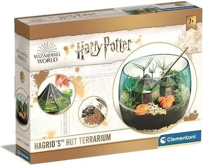 Image de Terrarium Harry Potter Cabane de Hagrid, Clementoni, Écosystème Miniature, Kit de Construction avec Accessoires